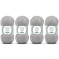 thumbnail image 1 of Angora Love (4-Skeins Pack) 20% Wool 80% Acrylic - Wool Yarn for Crocheting - Lace Weight #1 Fingering & Socks Yarn (4 x 3.52 oz) / (4 x 601 Yds) - Grey, 1 of 7