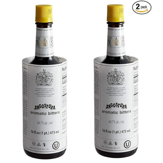 Angostura Aromatic Cocktail Bitters - 16 Ounce Bottle - PACK OF 2