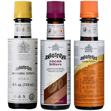 Angostura Bitters Mixed - Aromatic, Orange and Cocoa 4oz Premium Cocktail Bitters for Home and Professional Mixologists