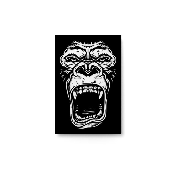 Angri Monkey | Funny sign For Home or Office