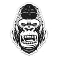 thumbnail image 1 of Angry Ape Gorilla - 12" Vinyl Sticker Waterproof Decal, 1 of 1