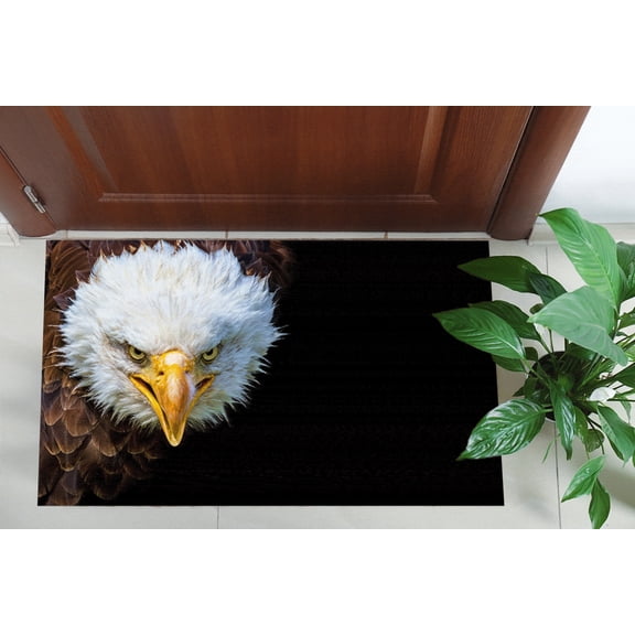 Angry Bald Eagle Rugs, Trendy Rug, Man Cave Rugs, Animal Rug, Outdoor Rug, Pattern Soft Rug, Housewarming Gift, Front Door Rug, Large Rug, 3.9'x5.9' - 120x180 cm
