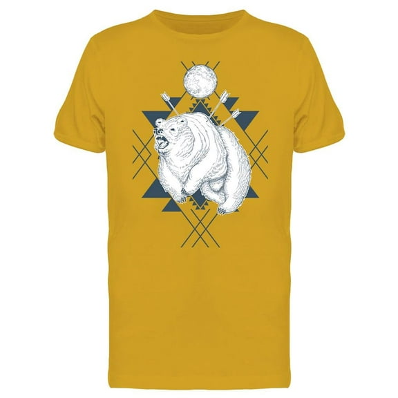 Angry Bear Sketch T-Shirt Men -Image by Shutterstock, Male Large