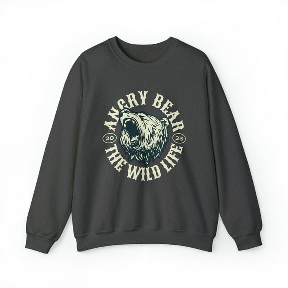 Angry Bear The Wild Life Unisex Heavy Blend™ Crewneck Sweatshirt