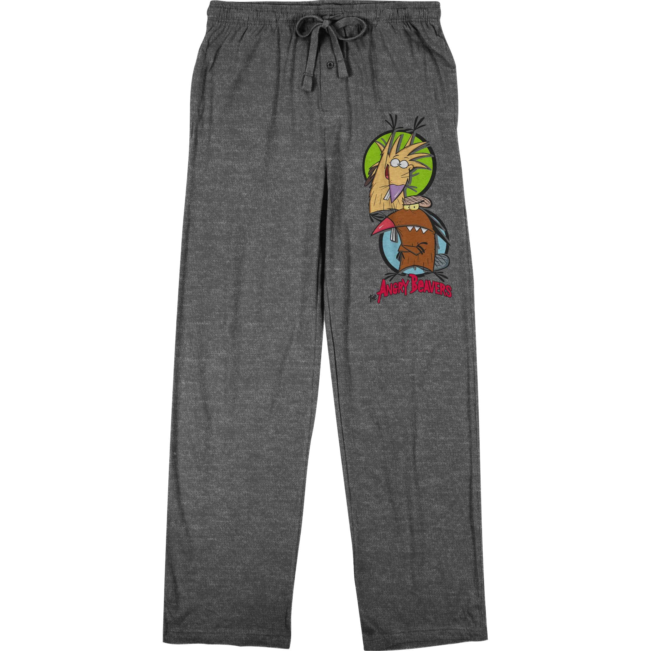 Angry Beavers 90s Cartoon Characters Men s Graphite Heather Sleep