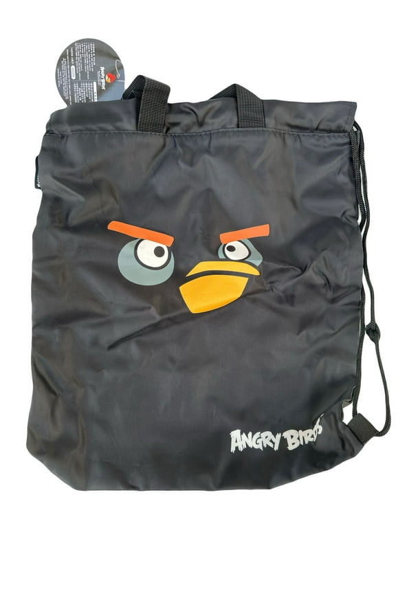 Angry Bird Canvas Drawstring Tote Bag