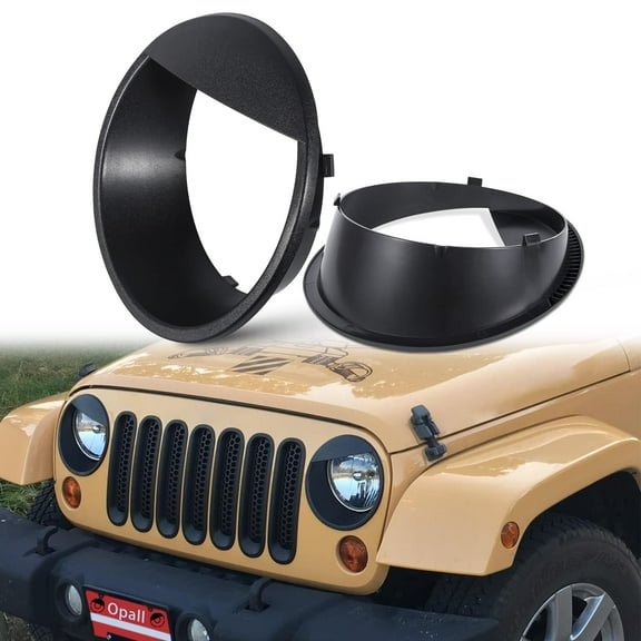 Angry Bird Style Front Headlight Cover Trim FOR Jeep Patriot new 2011-2017