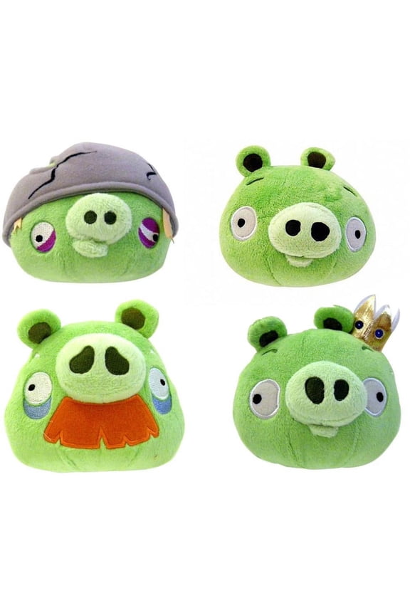 5" Plush Assortment: Set of 4 Pigs