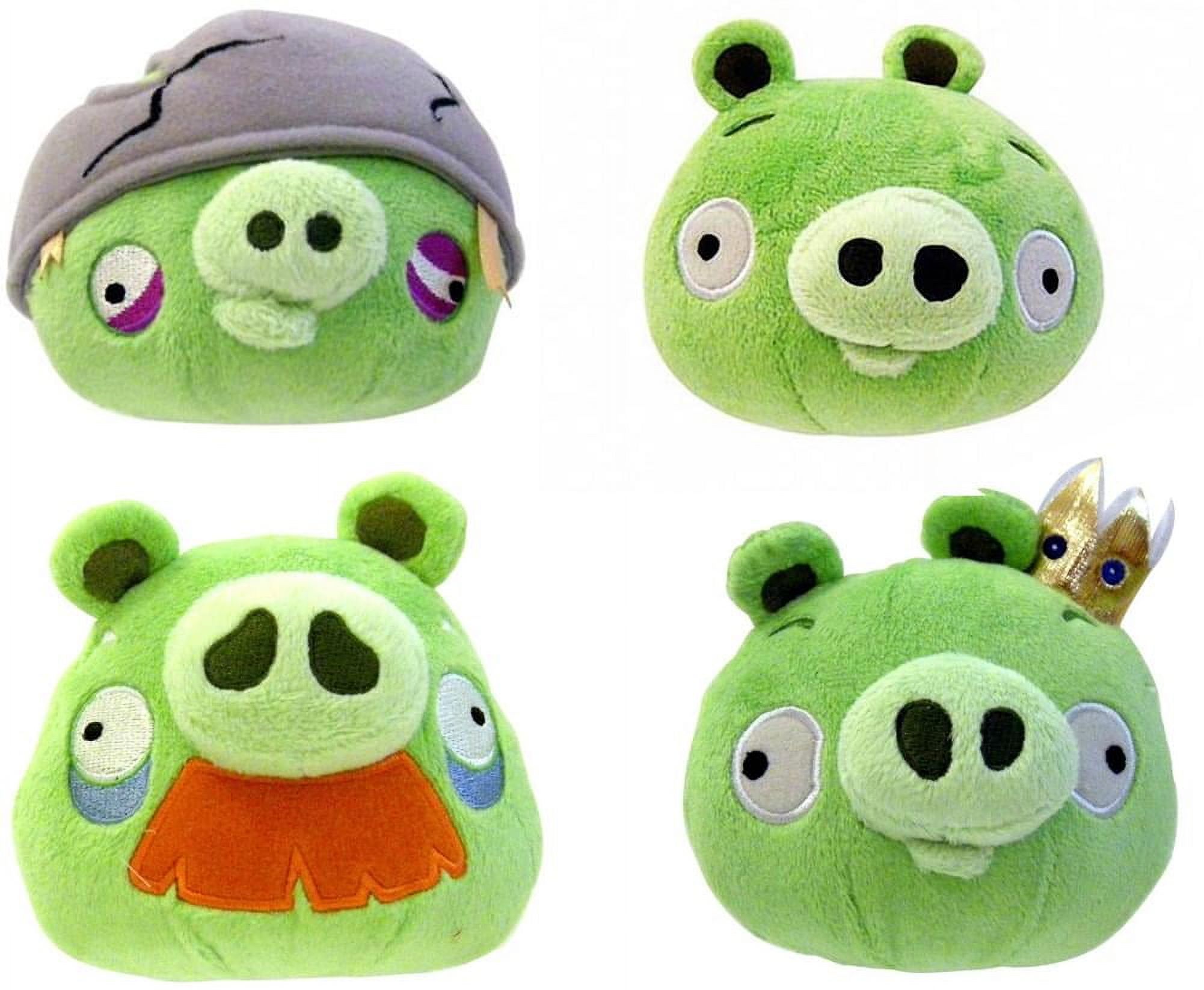 Angry Birds King Pigs Toys Collection 5 Plush Stuffed Assortment Set 