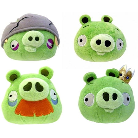 Angry Birds 5" Plush Assortment: Set of 4 Pigs