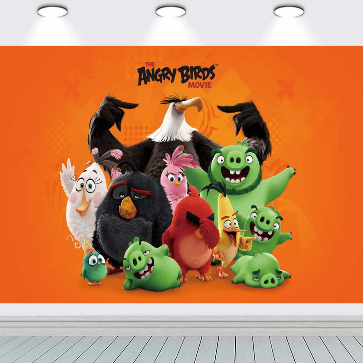 Angry Birds Background school Wall Decor Taspestry Poster Banner Backdrop Party Supplies