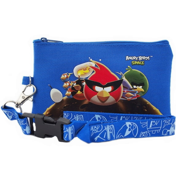 Angry Birds Blue Lanyard with Detachable Coin Purse