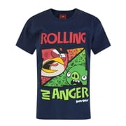 Angry Birds Rolling Boys Navy Short Sleeved T-Shirt | 11-12 Years | Made by Vanilla Underground