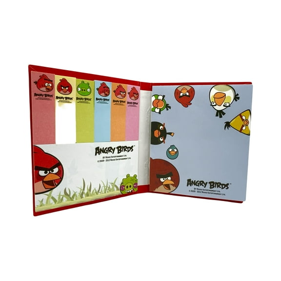 Angry Birds Full Squad w/Red Cover Assorted Sticky Notes Booklet