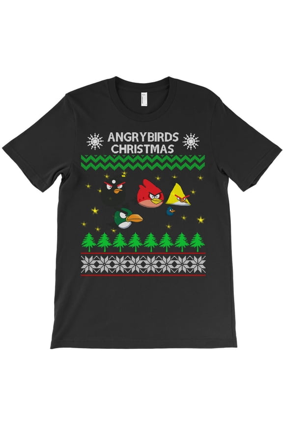 Angry Birds Funny Christmas Sweaters Themed Humorous and Gaming Vibe G31476 Unisex T-Shirt, Up to Size 5XL