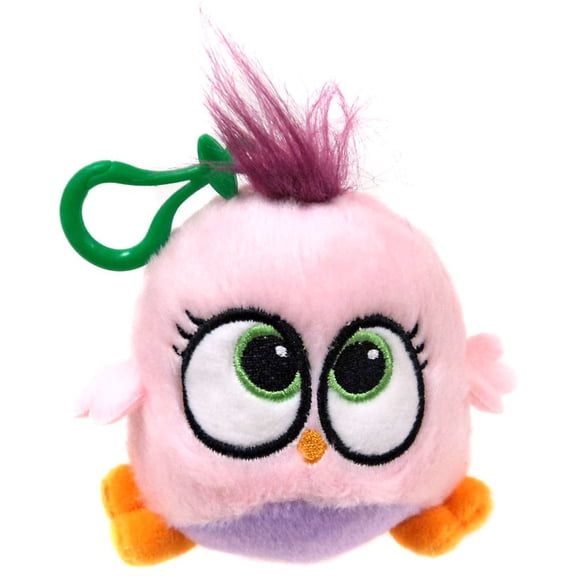 Angry Birds Hatchlings Pink & Purple Plush Clip On