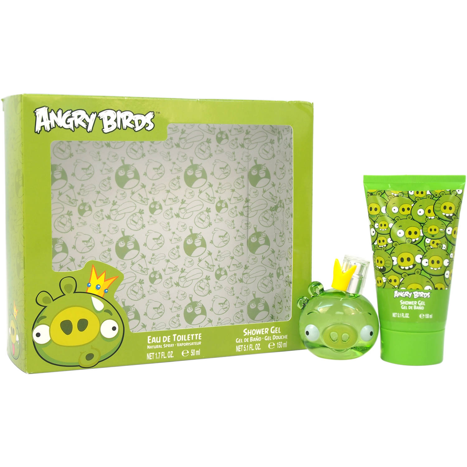 Angry Birds - King Pig by Angry Birds for Women - 2 Pc Gift Set 1.7oz EDT Spray, 5.1oz Shower Gel - image 1 of 2