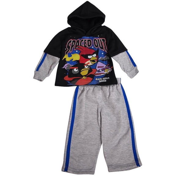 Angry Birds - Little Boys' Long Sleeve License Character Jog Suit Set 36511-4T