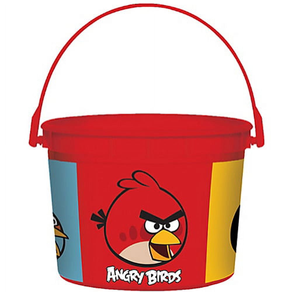 Angry Birds Movie Game Rovio Kids Birthday Party Favor Bucket Container