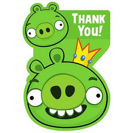 Angry Birds Thank You Note Set w/ Envelopes (8ct)