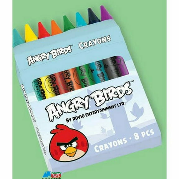 Angry Birds Pack of 8 Colored Crayons
