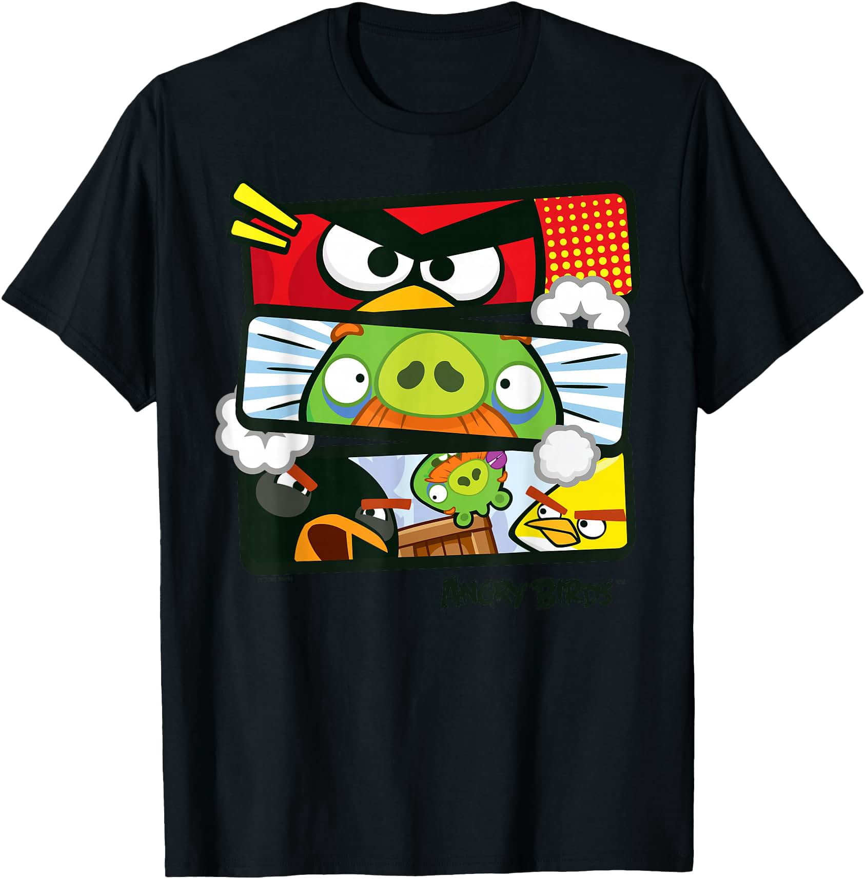 Angry Birds Panel Group T-Shirt - Walmart.com