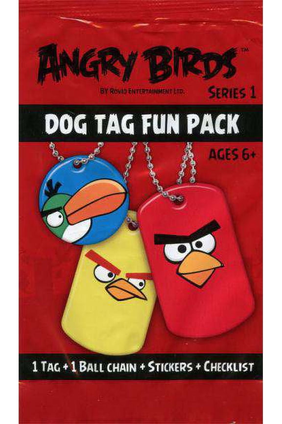 Angry Birds Series 1 Dog Tag Fun Pack