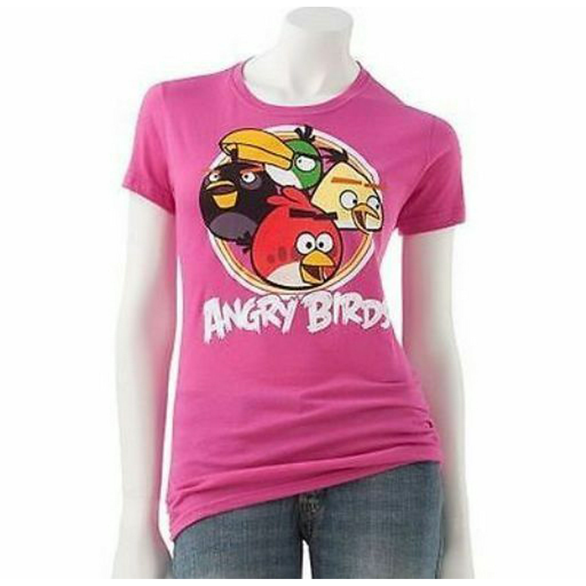 Angry Birds Short Sleeve T Shirt Women Teen Girl Juniors Size M 