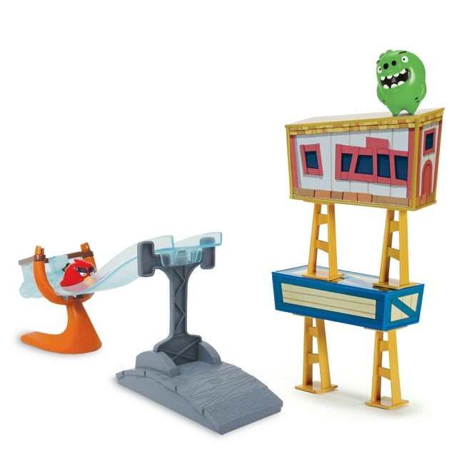Angry Birds, Sling and Smash Track Set with Red Action Figure