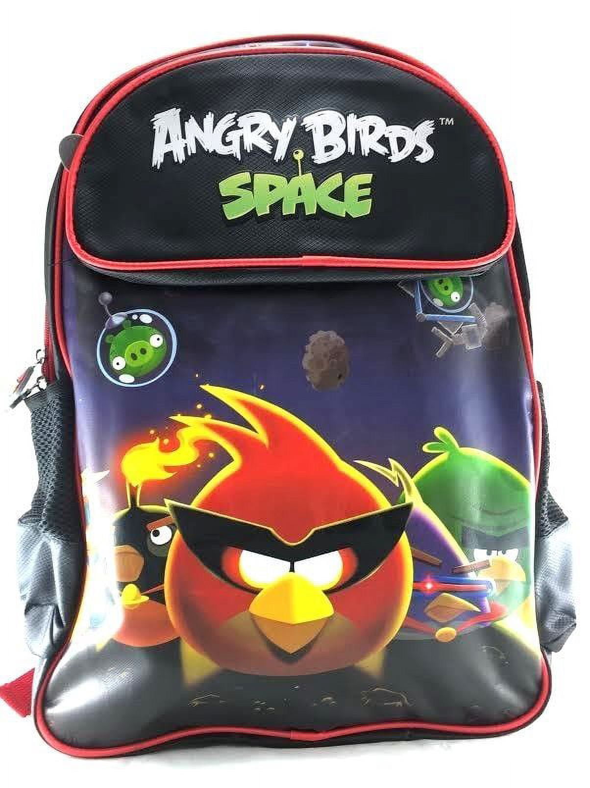 Angry Birds Space Black 16 Canvas School Backpack - Walmart.com display picture 1
