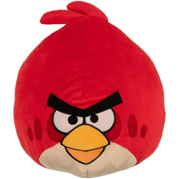 Angry Birds Space Flingers Plush Pencil Topper Finger Puppet 2" Super Red Bird (BONUS 1 FUN CHOPS)