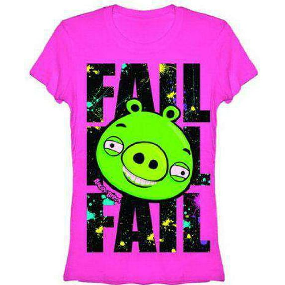 Angry Birds Splatter Fail T-Shirt (Women's Large)