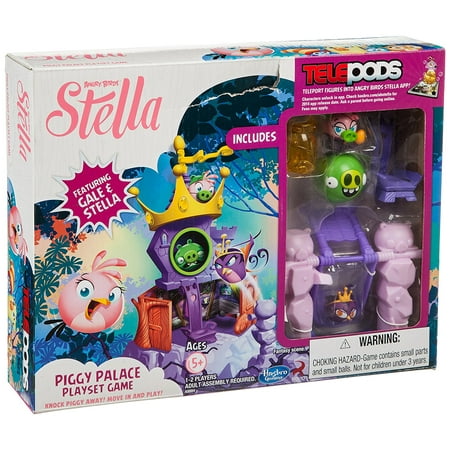 Angry Birds Stella Telepods Piggy Palace Playset Game [Stella & Gale] by Hasbro