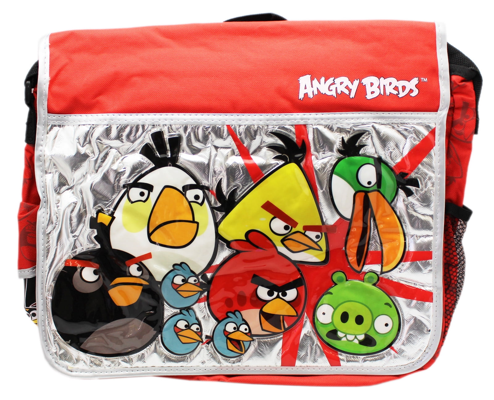 Angry Birds Stronger Together Red/Silver Colored Kids Messenger Bag ...