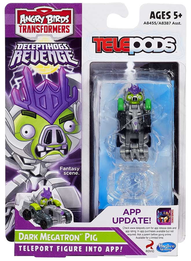 Angry Birds Telepods Dark Megatron Pig Figure Pack [Deceptihogs Revenge]