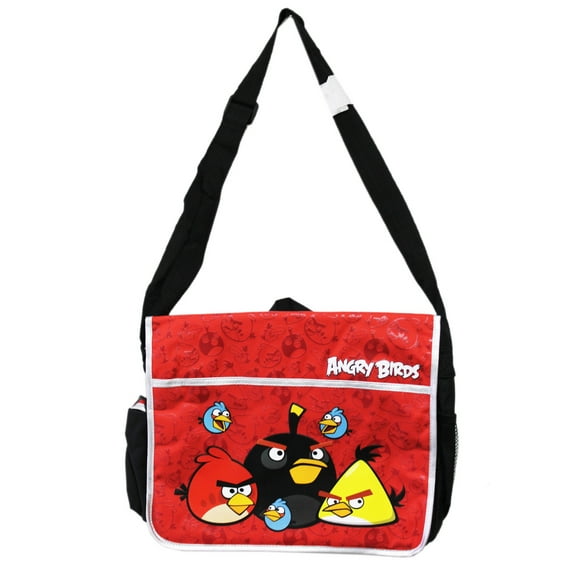 Angry Birds The Gang's all Here Red/Black Full Size Messenger Bag