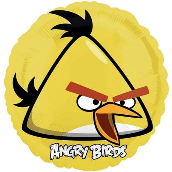 Angry Birds Yellow Foil Mylar Balloon (1ct)