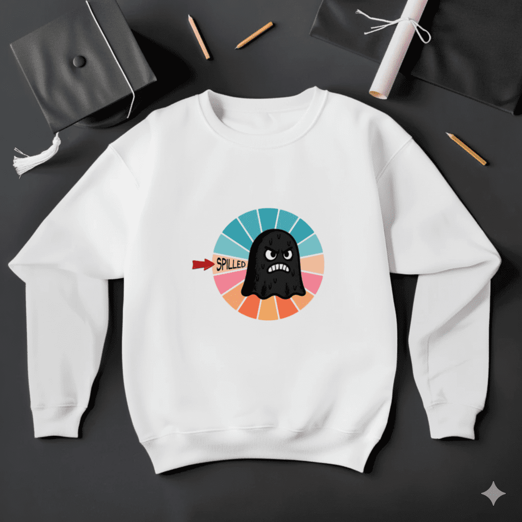 Angry Boo Ghost Funny Halloween Cartoon Retro Scary Cute Graphic ...