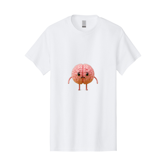 Angry-Brain-2 Mens Graphic Tee, 100% Cotton, Casual Summer Wear BAA131