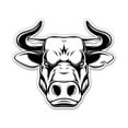 thumbnail image 1 of Angry Bull - 3" Vinyl Sticker - For Car Laptop Water Bottle Phone - Waterproof Decal, 1 of 1