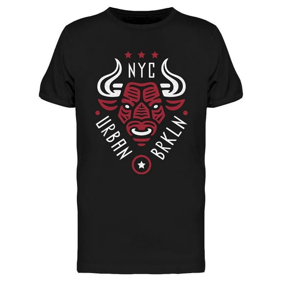 Angry Bull N Y C T-Shirt Men -Image by Shutterstock, Male Medium