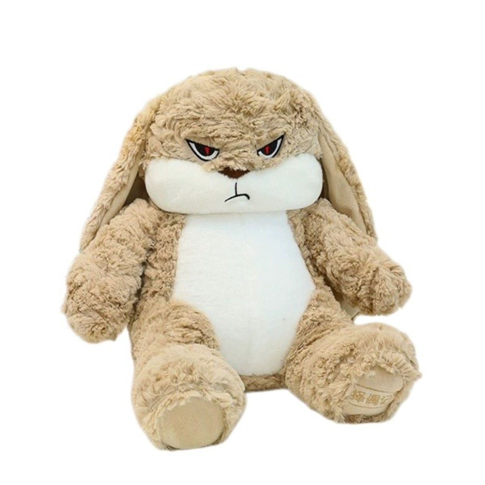Angry Bunny Plush Toy Cute Soft Stuffed Rabbit Funny Animal Doll Decor Gift