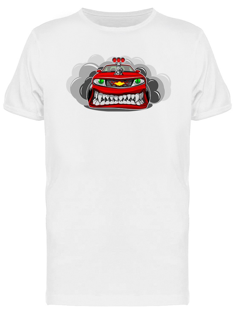 Angry Car Design T-Shirt Men -Image by Shutterstock, Male 3X-Large ...
