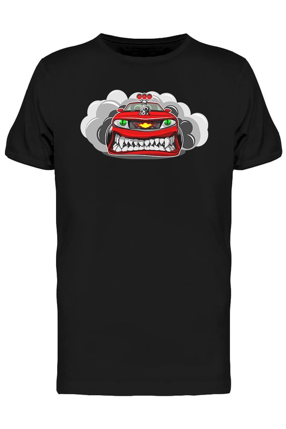 Angry Car Design T-Shirt Men -Image by Shutterstock, Male Medium