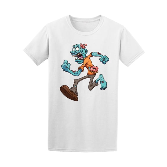 Angry Cartoon Running Zombie Tee - Image by Shutterstock