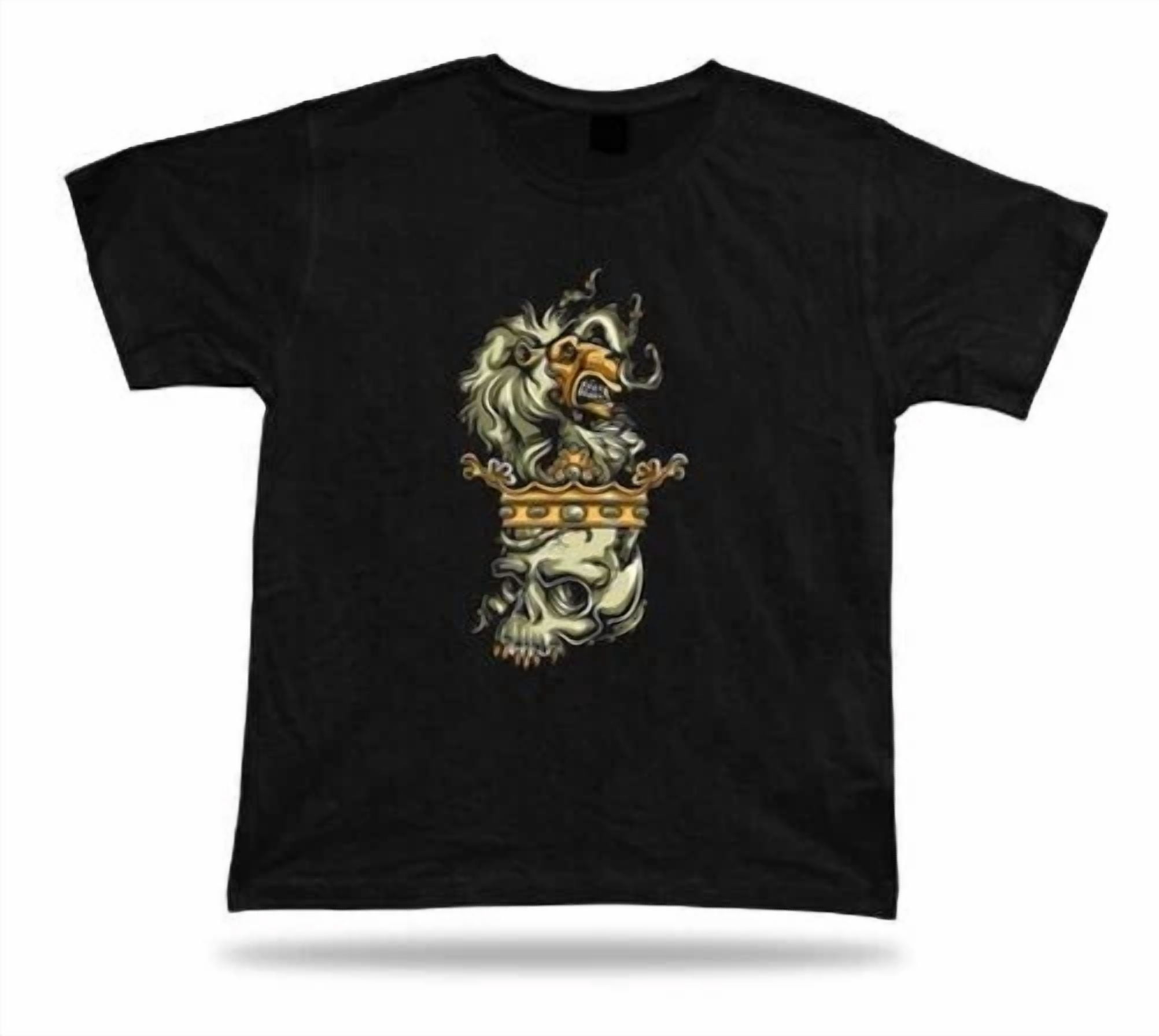 Angry Castle Lion Crown Great Cool Vector T-Shirt Design Gift Idea ...