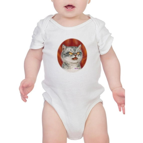 Angry Cat Bodysuit Infant -Kayomi Harai Designs, 24 Months