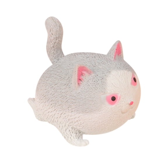Angry Cat Slow Rebound Stress Ball, Textured Anxiety Relief Fidget Ball for Adults, 4.7-Inch Squeeze Ball for Office, Desk or Car