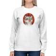 thumbnail image 1 of Angry Cat Sweatshirt Women -Kayomi Harai Designs, Female Medium, 1 of 4