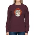 thumbnail image 1 of Angry Cat Sweatshirt Women -Kayomi Harai Designs, Female x-Large, 1 of 4